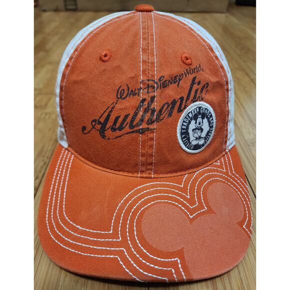 VTG Walt Disney World Cap Hat One Size Adjustable Strapback Embroidered Mickey - Picture 1 of 7